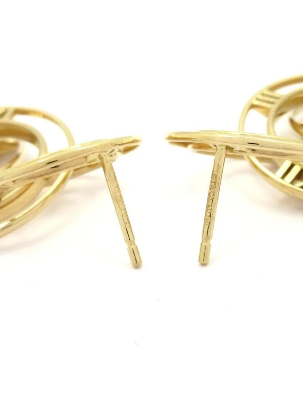 Tiffany & Co Earrings Atlas Triple Drop 18k Yellow Gold